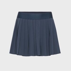 Aritzia TNA Navy Blue Pleated Skirt